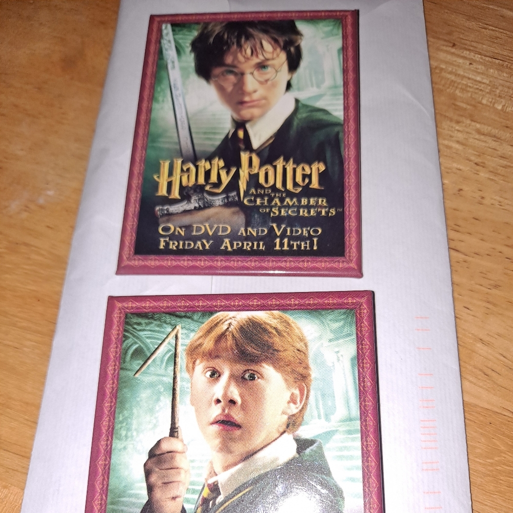 Harry Potter promotional pins